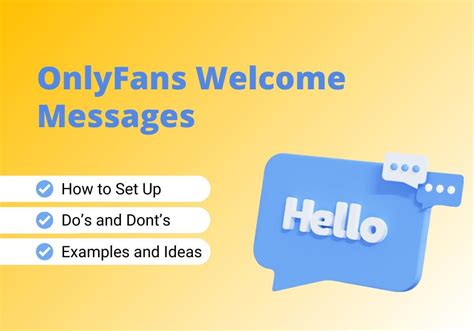 How to Write an OnlyFans Welcome Message (4 Examples!)